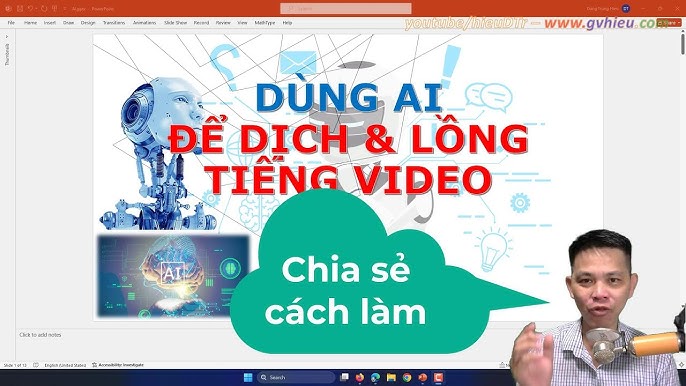 dùng AI lồng tiếng video