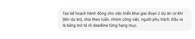 Prompt mẫu dành cho dự án chuyên biệt - Centrix