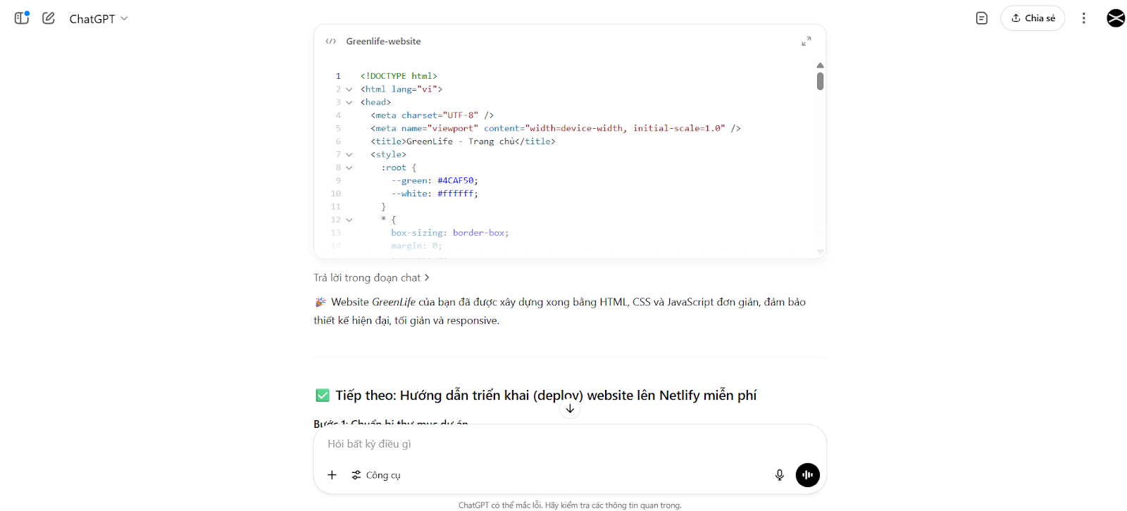 Chỉ 5 Bước Tự Tạo Website Với ChatGPT – Đừng Để Code Cản Trở Bạn! - Centrix