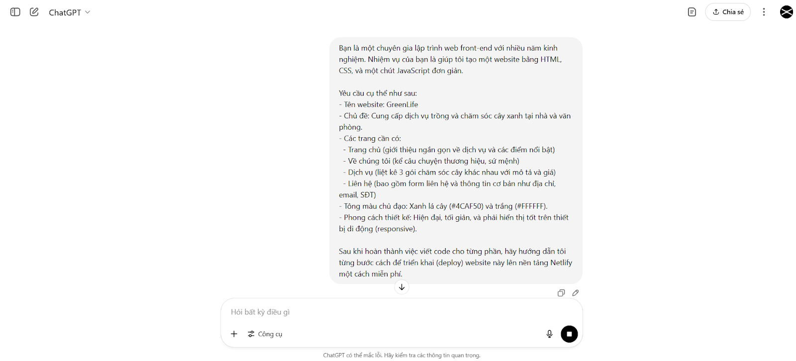 Chỉ 5 Bước Tự Tạo Website Với ChatGPT – Đừng Để Code Cản Trở Bạn! - Centrix