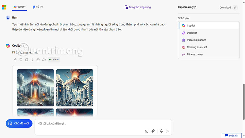 DALL-E 3 tạo ảnh từ ChatGPT