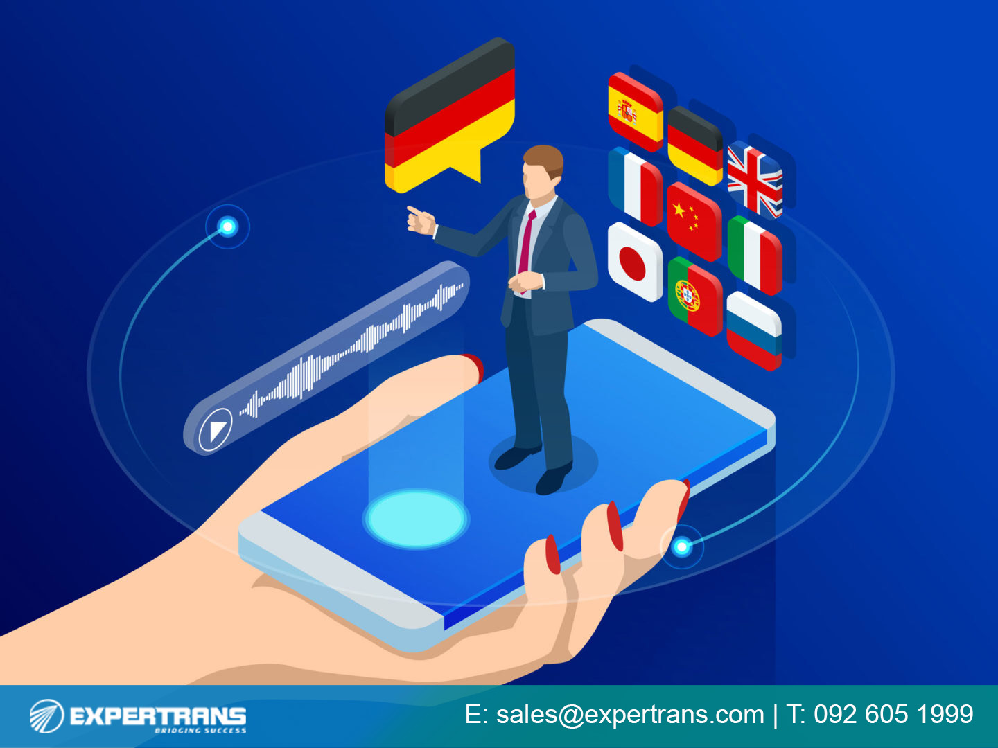 Giao diện phần mềm dịch AI