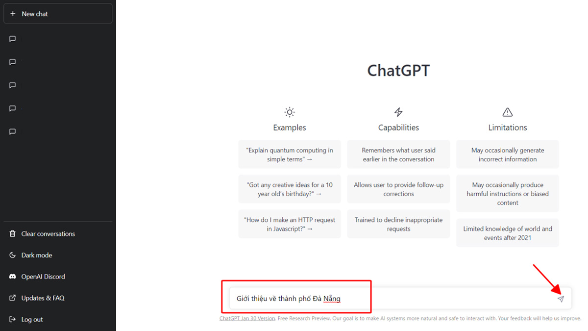 Lập kế hoạch cùng ChatGPT