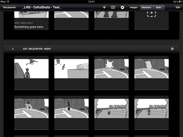 Using Celtx Shots for Storyboards on the iPad | Johan Steen - 3D Portfolio,  CG Artist