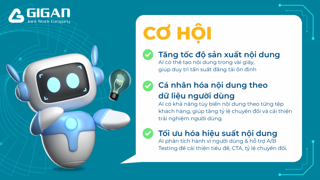 Cơ hội phát triển nội dung với AI