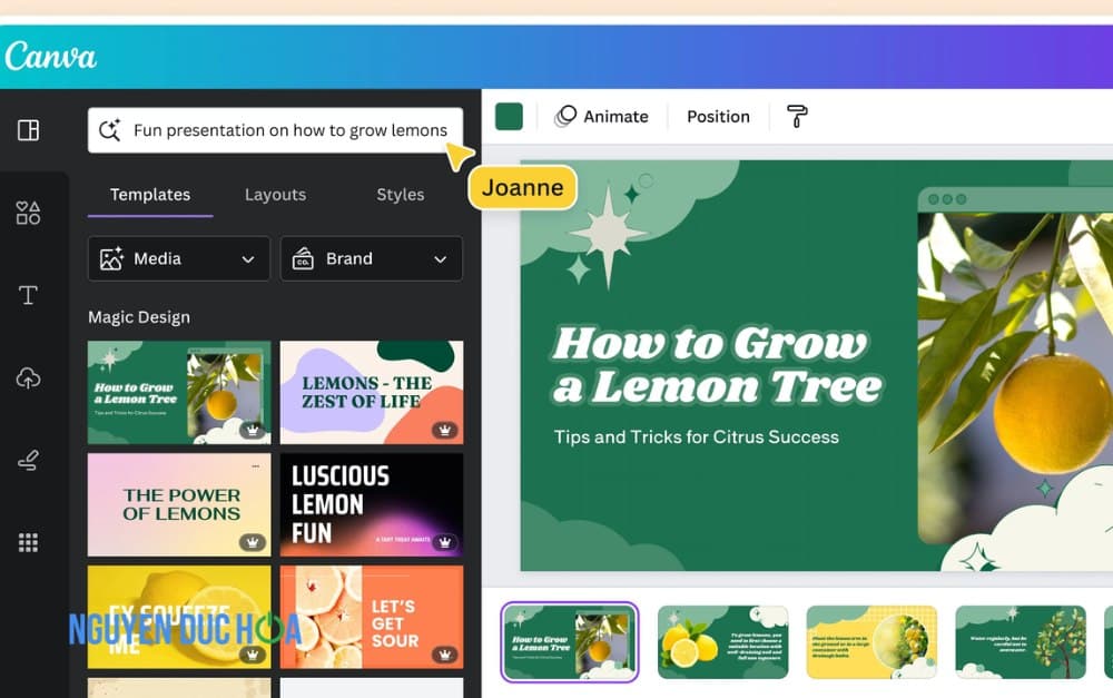 Công cụ AI làm slide thuyết trình chuyên nghiệp