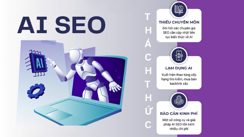 Thách thức khi sử dụng AI SEO