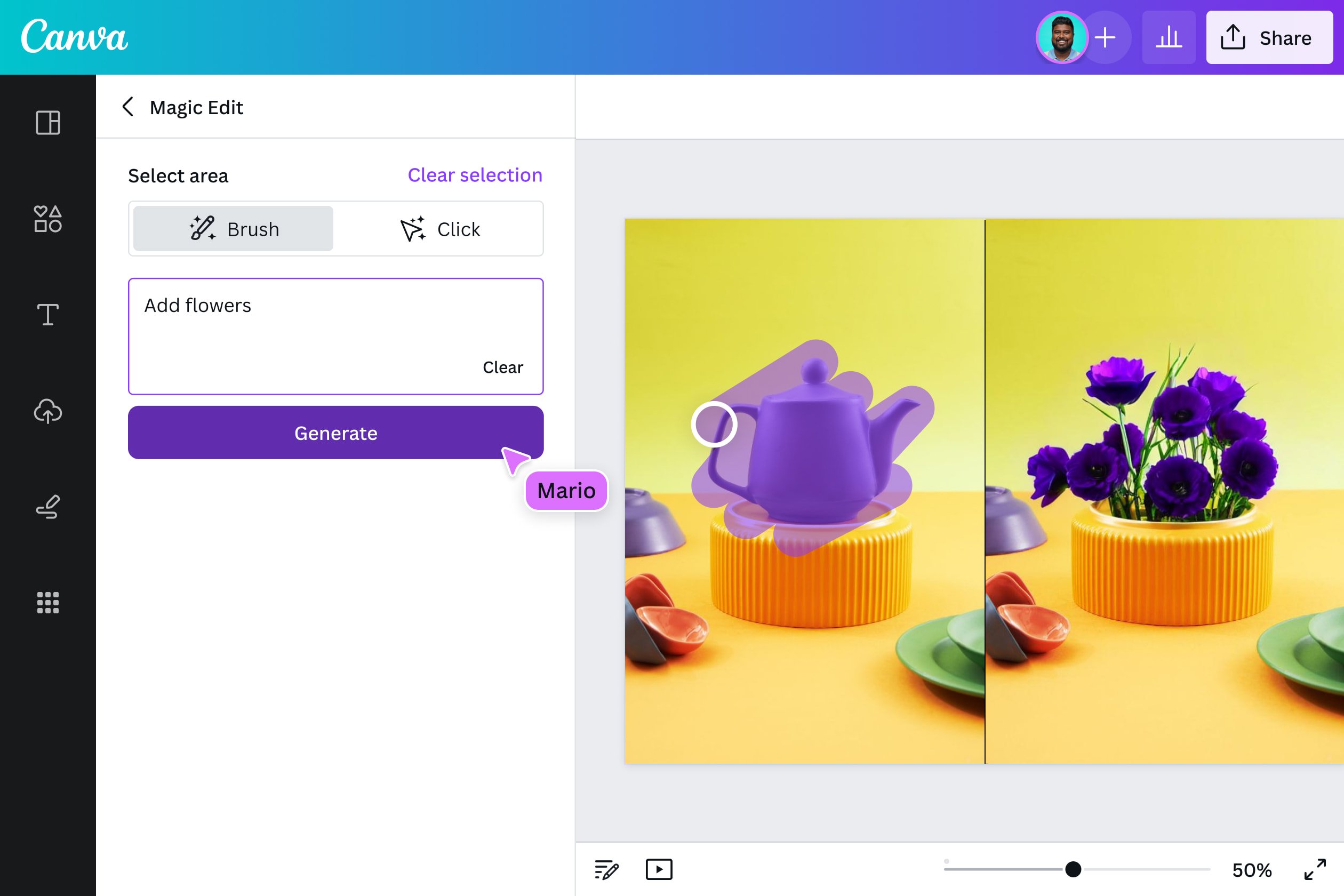 Canva AI tạo ảnh từ văn bản