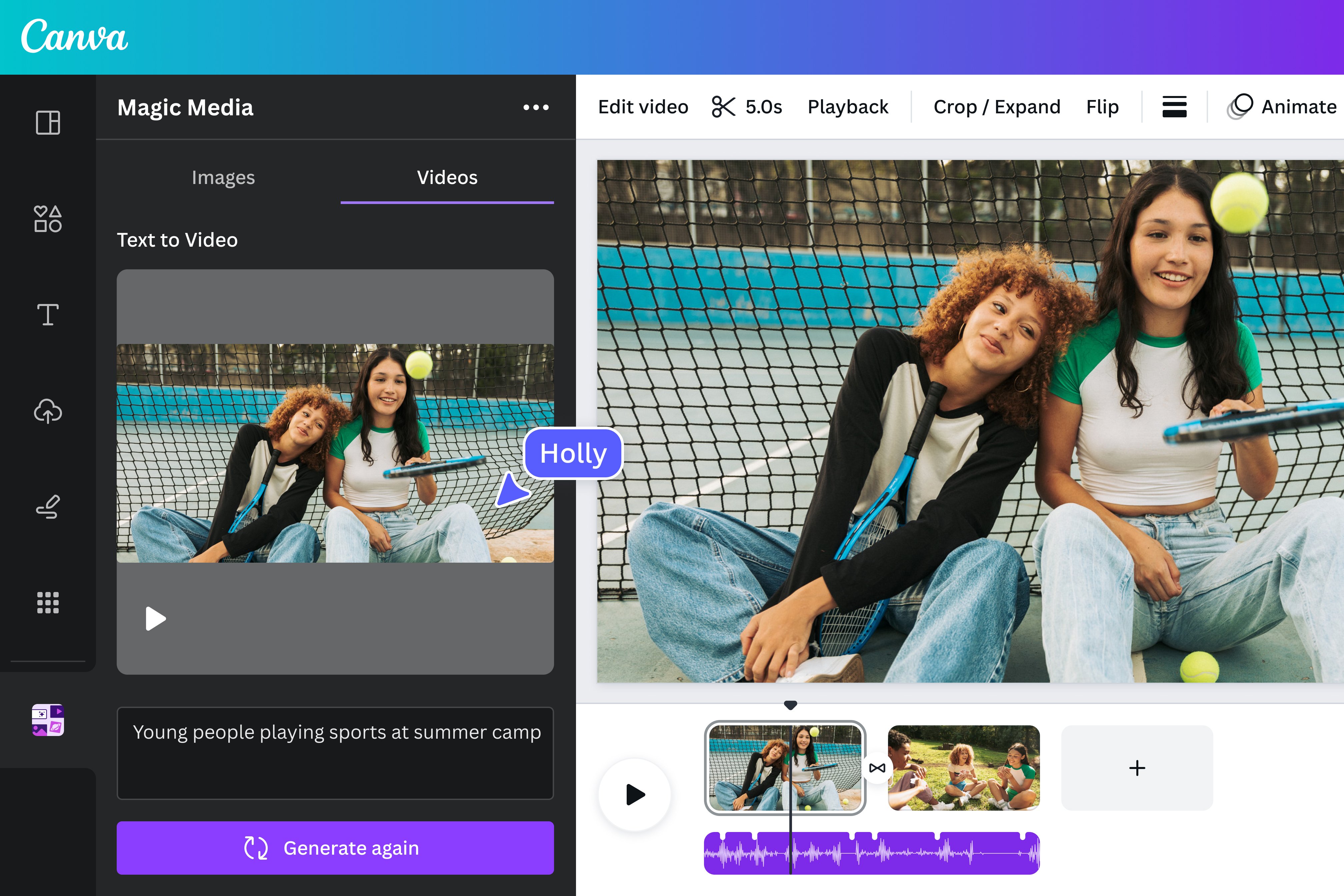 Tạo video bằng AI | Biến văn bản thành video ấn tượng | Canva