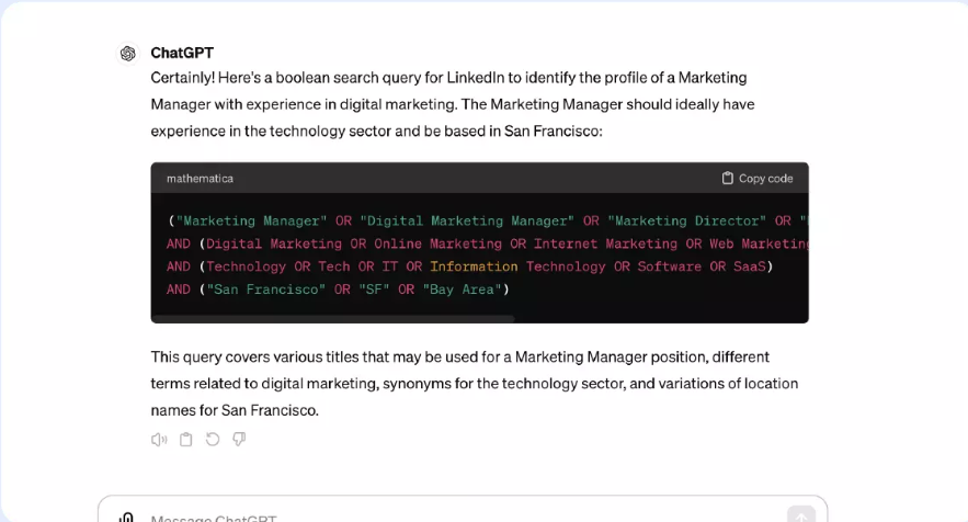 Dùng ChatGPT Để Tìm Ứng Viên