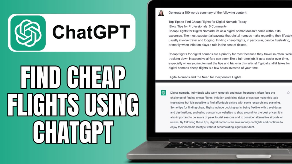 Tìm Vé Máy Bay Giá Rẻ Bằng ChatGPT
