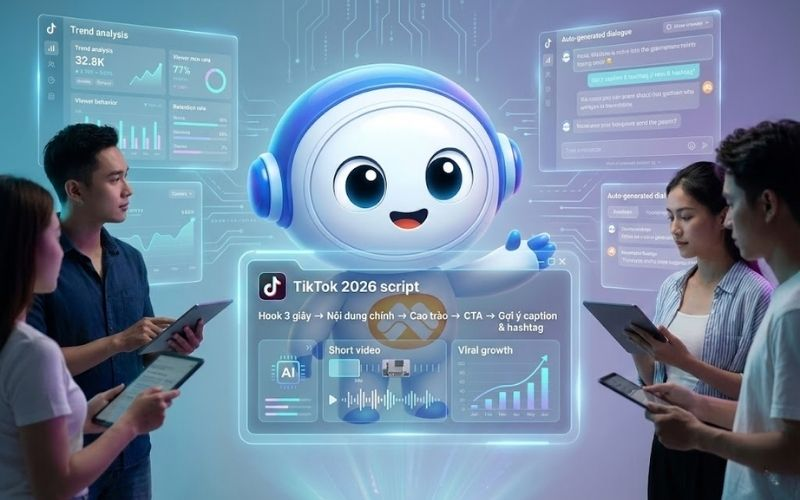 AI Viết Caption & Kịch Bản TikTok: Cuộc Cách Mạng Sáng Tạo Nội Dung Triệu View 2026