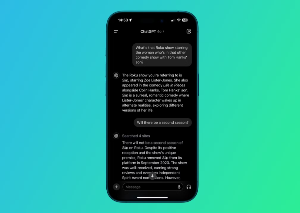 Sử dụng ChatGPT thay thế google
