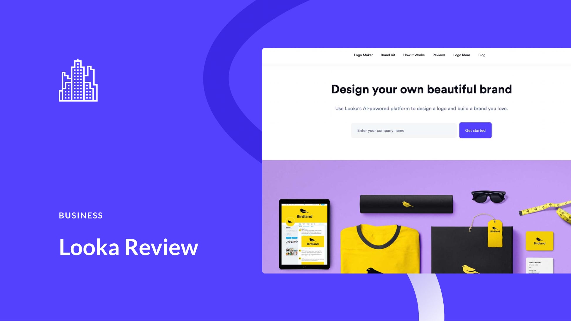 Giao diện Looka Logo Maker