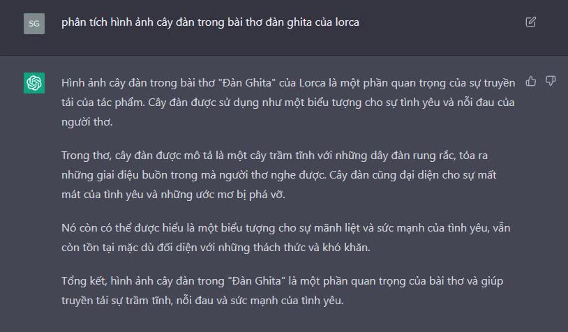 Nhờ ChatGPT trổ tài phân tích bài thơ Sóng và loạt tác phẩm văn học đình đám: Liệu đã đủ tầm để thay thế giáo viên?