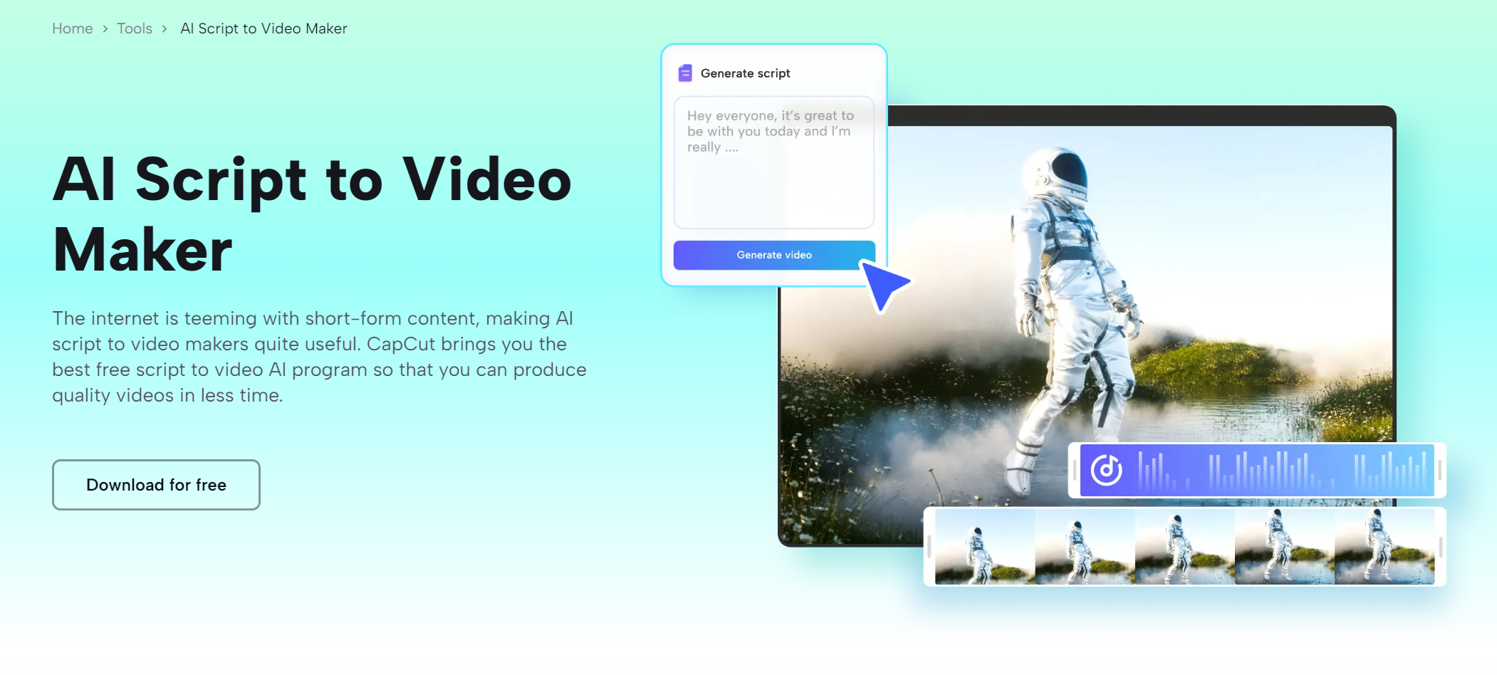 viết kịch bản video bằng AI CapCut